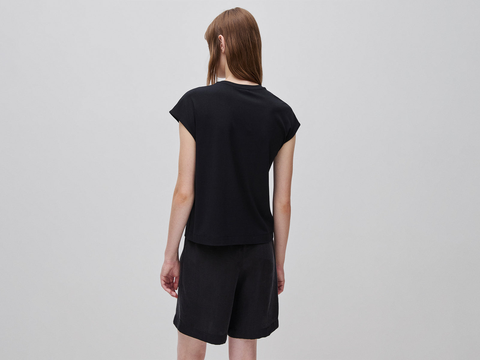 T-shirt em mistura de viscose de bambu - ucb_image_B