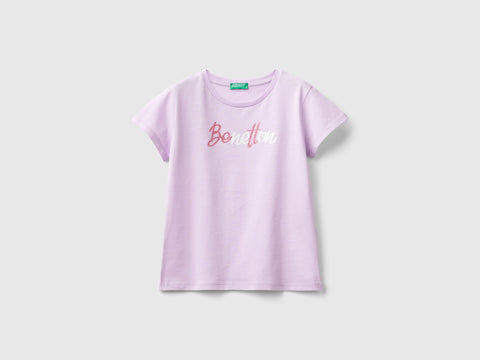 T-shirt com logótipo glitter em algodão orgânico - ucb_image_FS