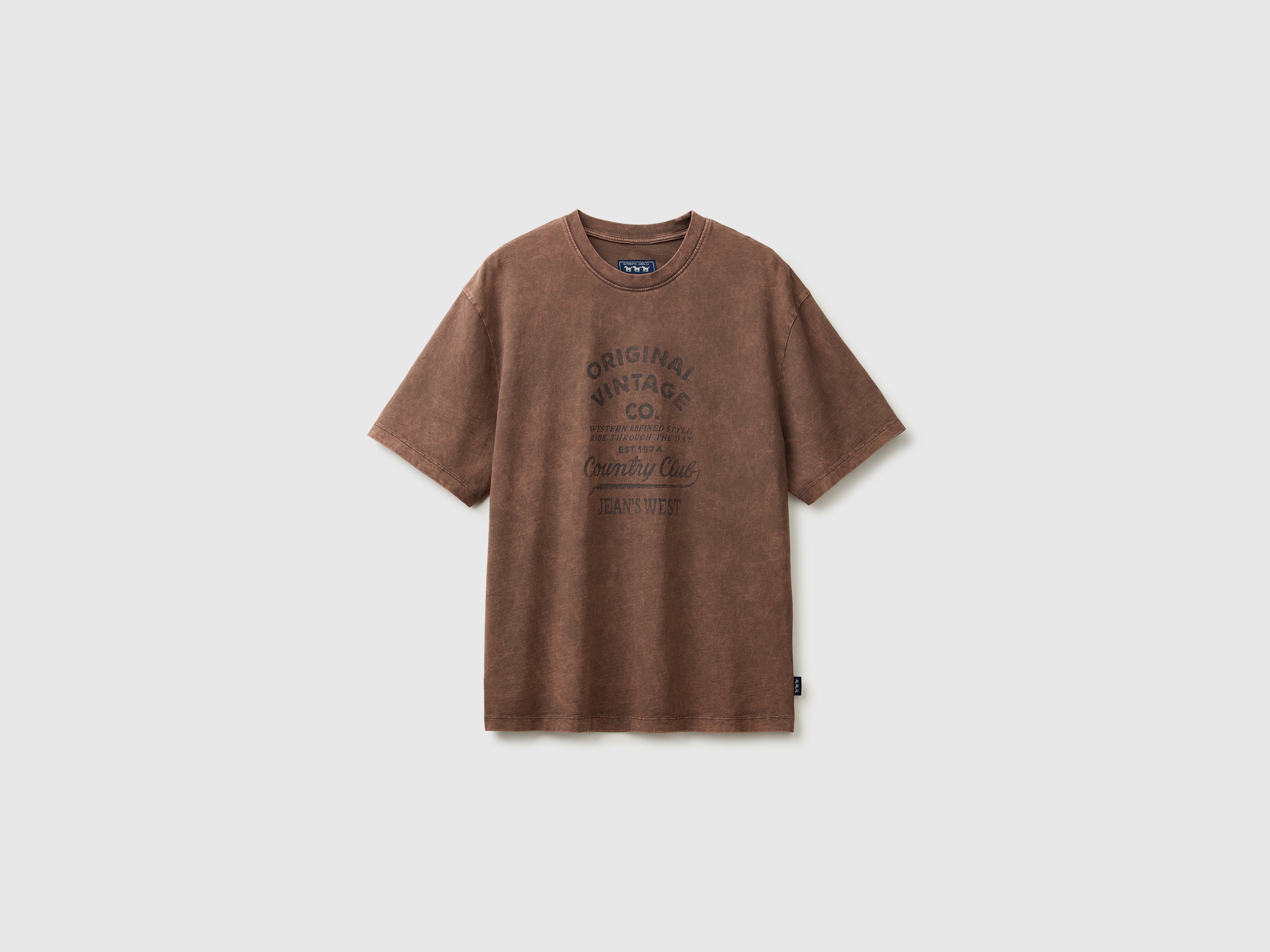 T-shirt lavagem vintage com estampa - ucb_image_FS