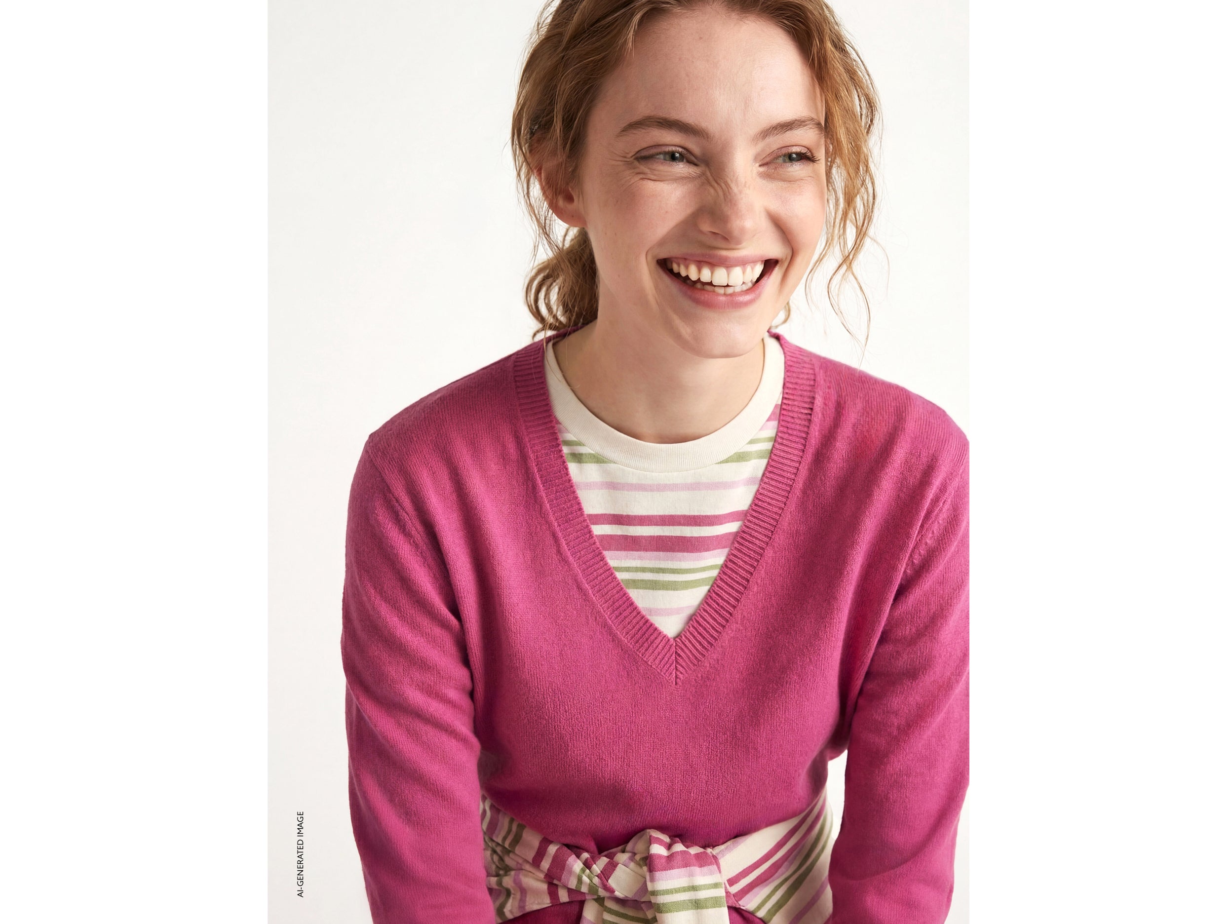 Camisola ameixa em algodão tricot com decote em V - ucb_image_F