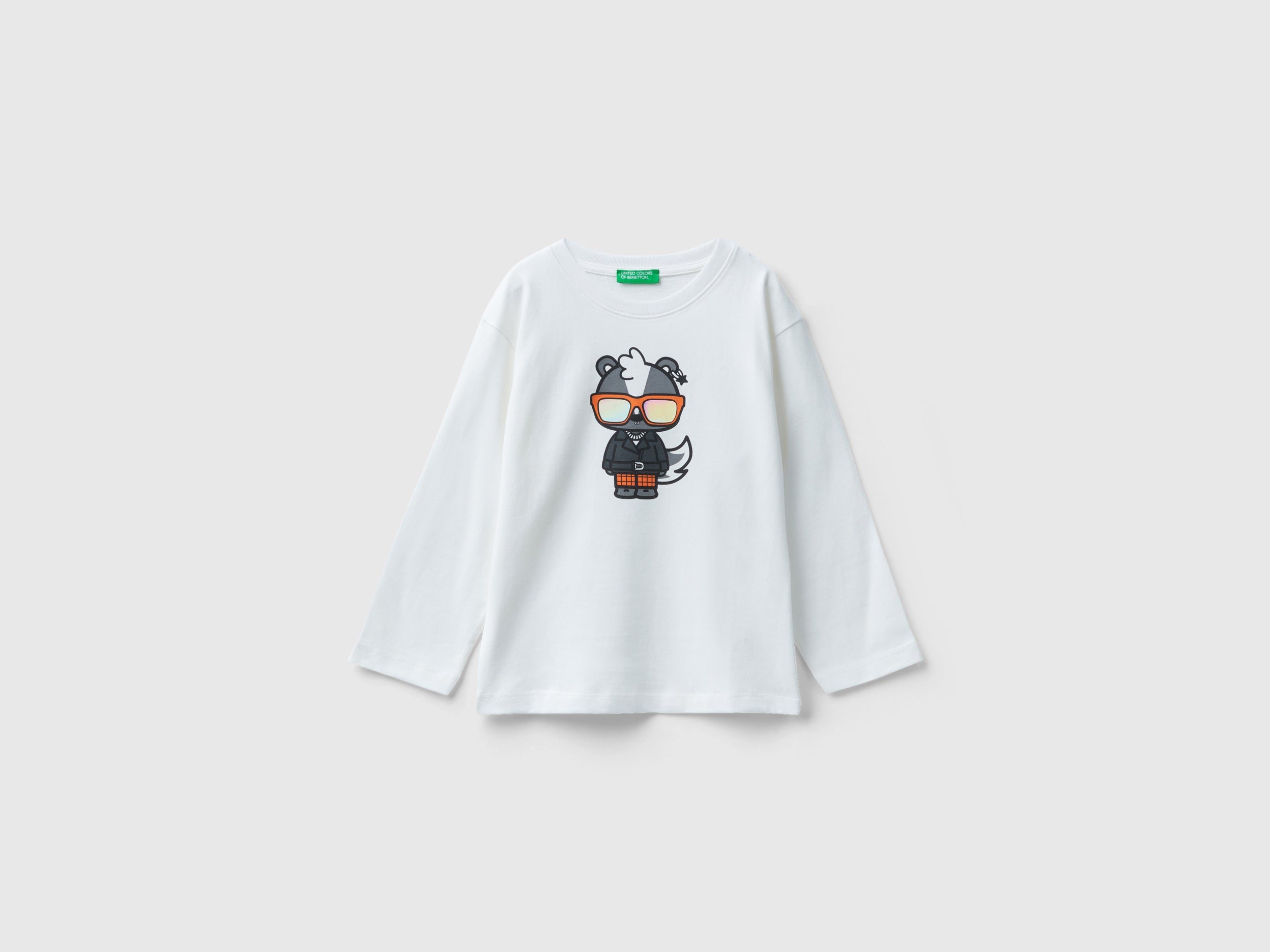 T-shirt com estampa em algodão de fibra longa - ucb_image_FS