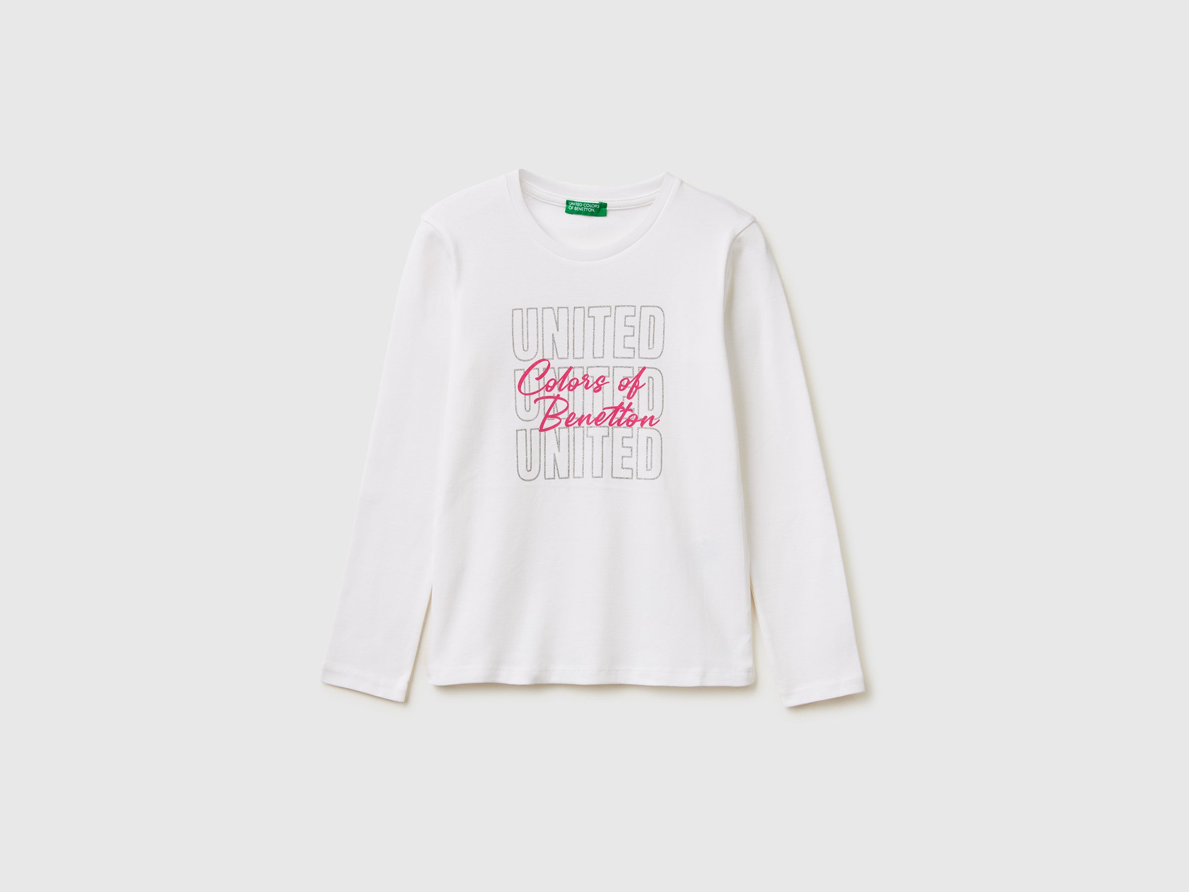 T-shirt com logótipo glitter em algodão orgânico - ucb_image_FS