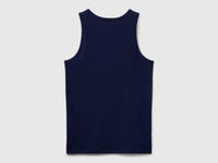 T-shirt sem mangas de roupa interior em algodão orgânico stretch - ucb_image_BS