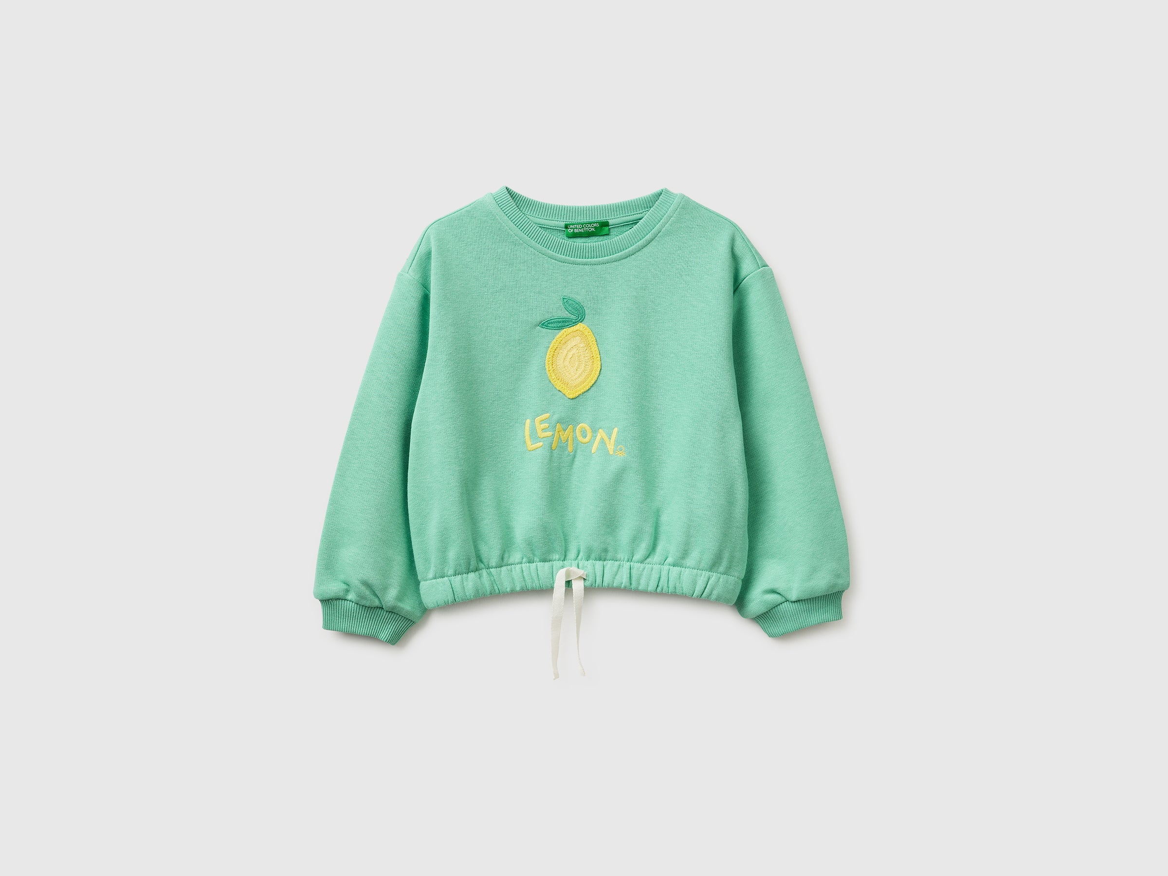 Cropped sweatshirt with fruit appliqué - ucb_image_FS