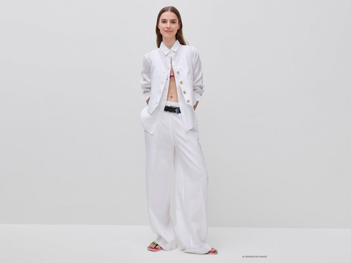 Camisa regular fit em linho puro - ucb_image_FY
