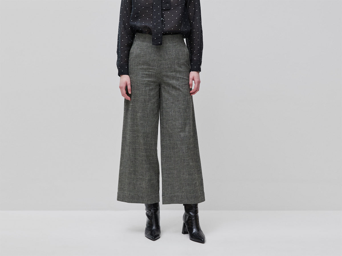 Prince Wales palazzo trousers