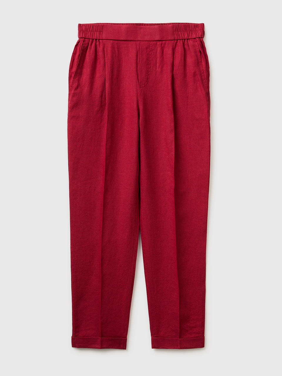 100% linen cigarette trousers - ucb_image_FS