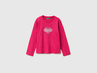 T-shirt com logótipo glitter em algodão orgânico - ucb_image_FS