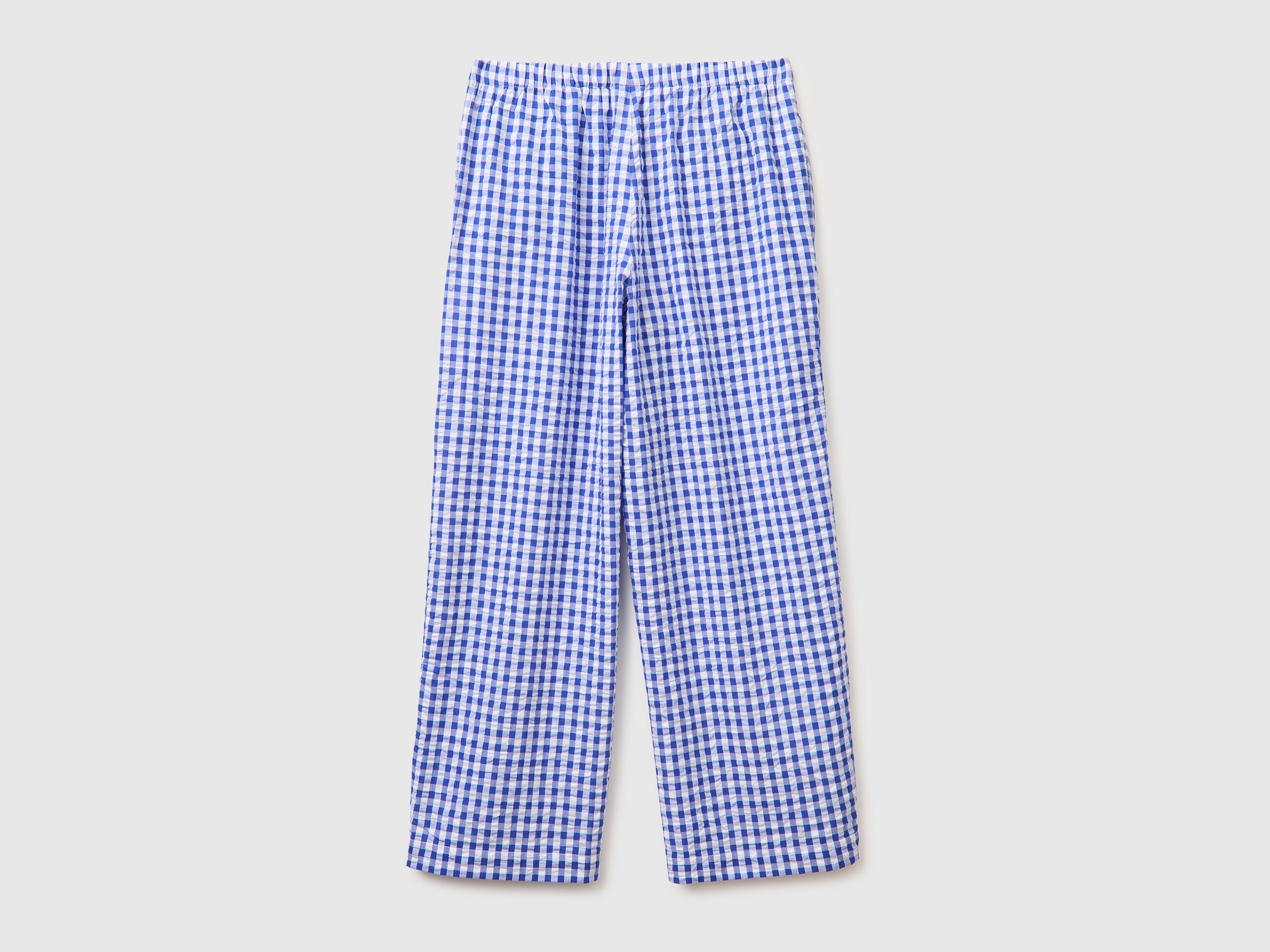 Gingham check trousers
