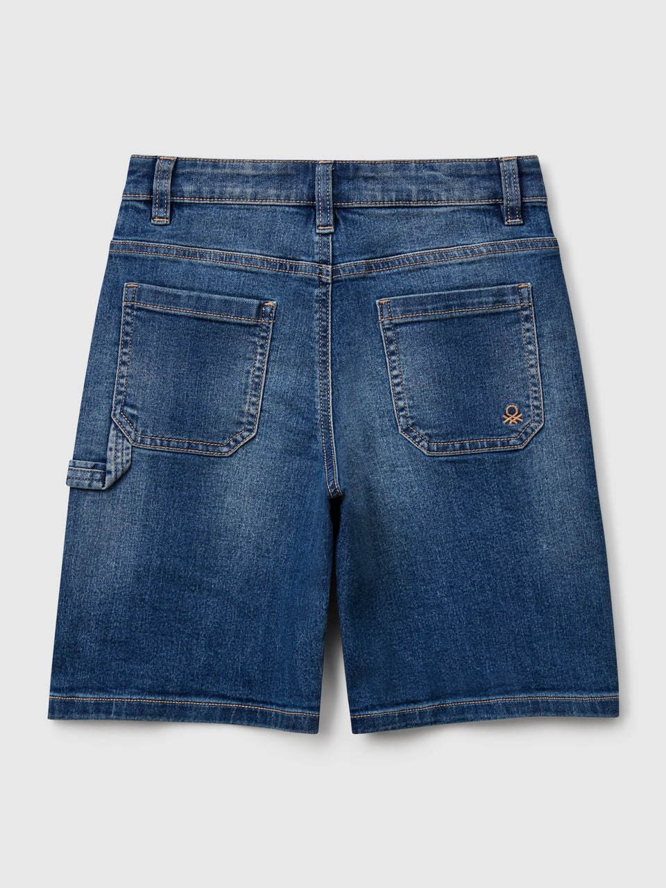 Straight fit denim bermudas - ucb_image_BS