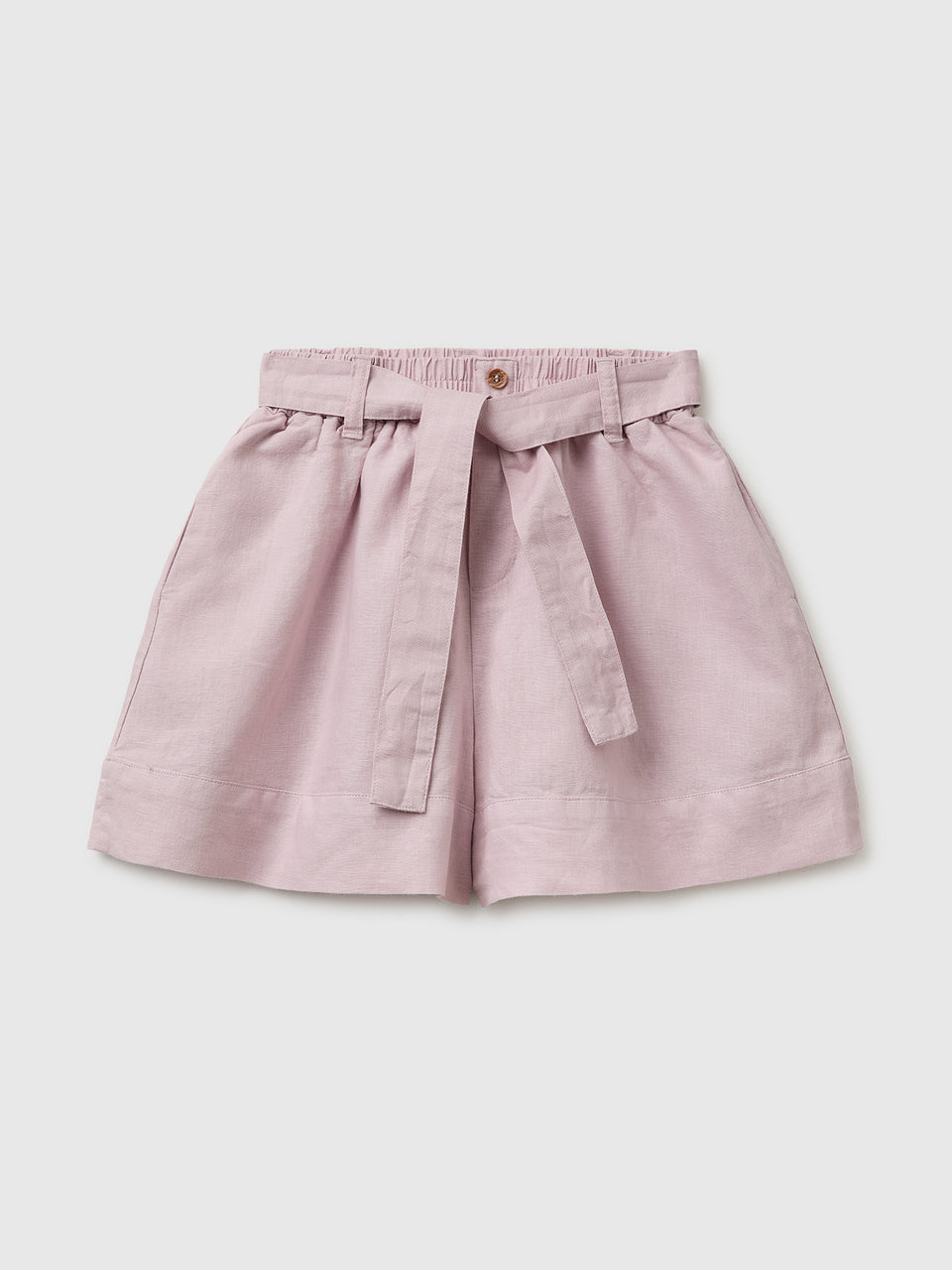 Linen blend shorts with sash - ucb_image_FS