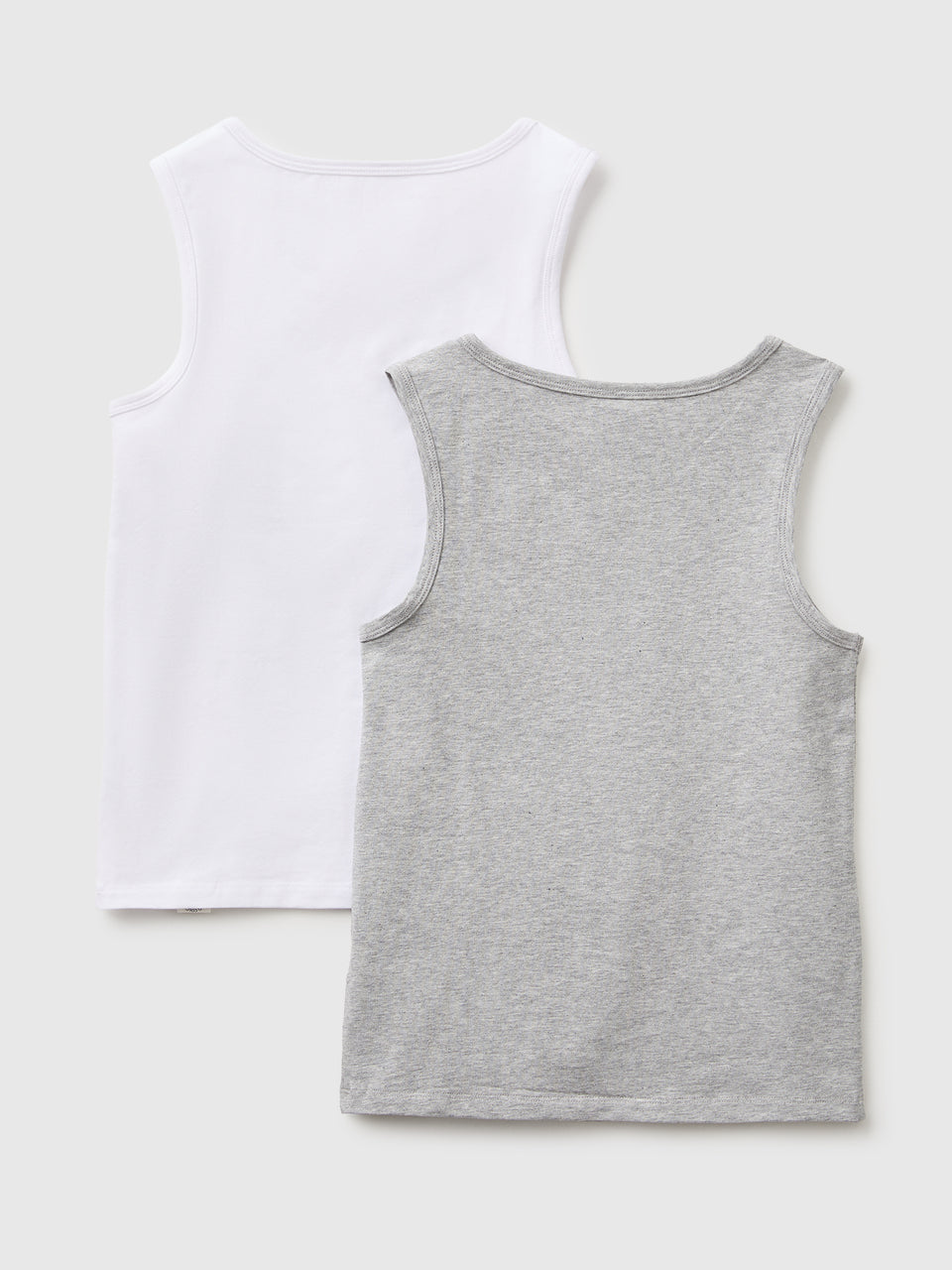 Duas t-shirts sem mangas interiores em algodão stretch - ucb_image_BS