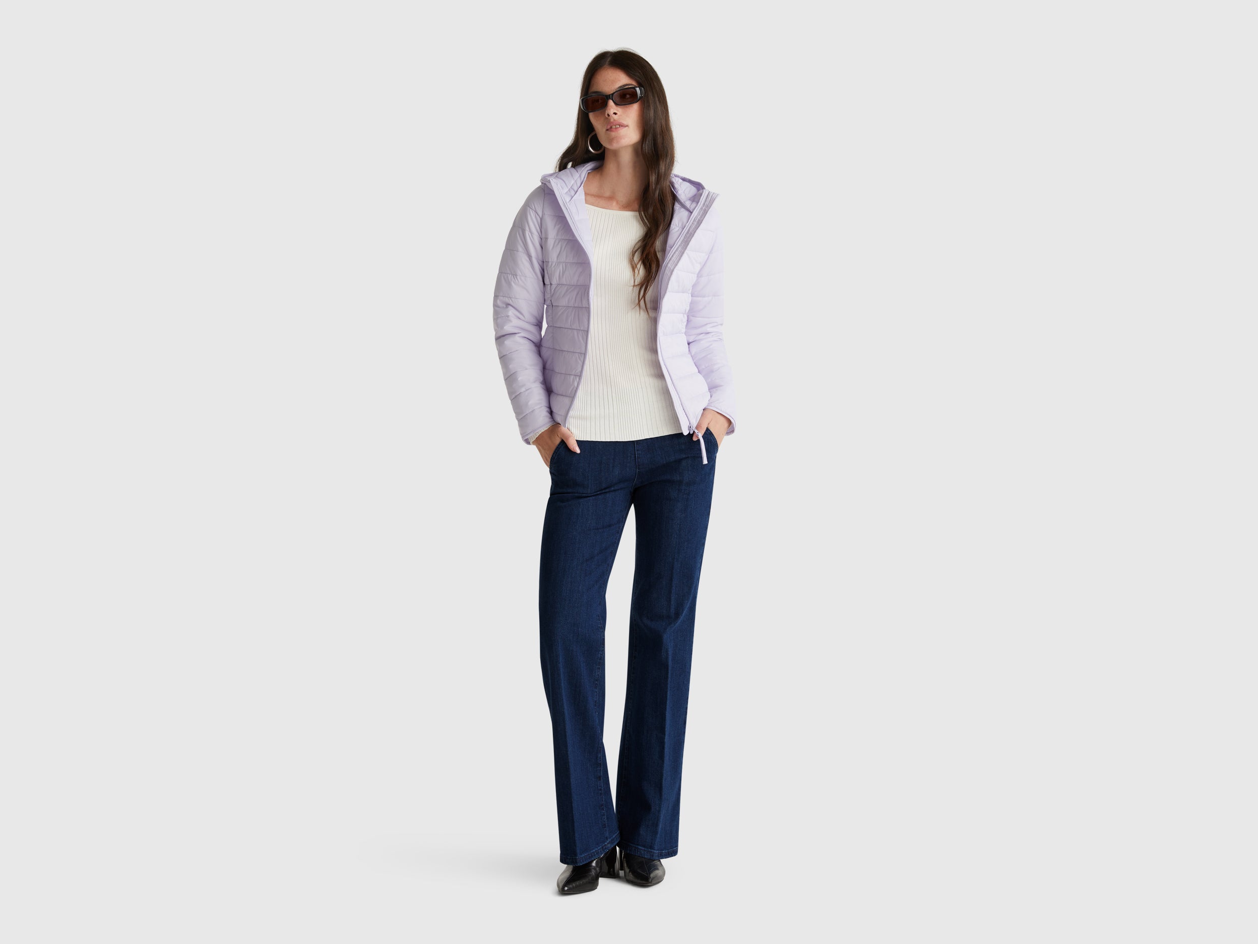 Jeans flare com fecho de correr - ucb_image_FY