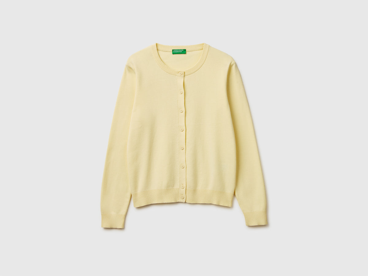 Light cardigan cotton tricot