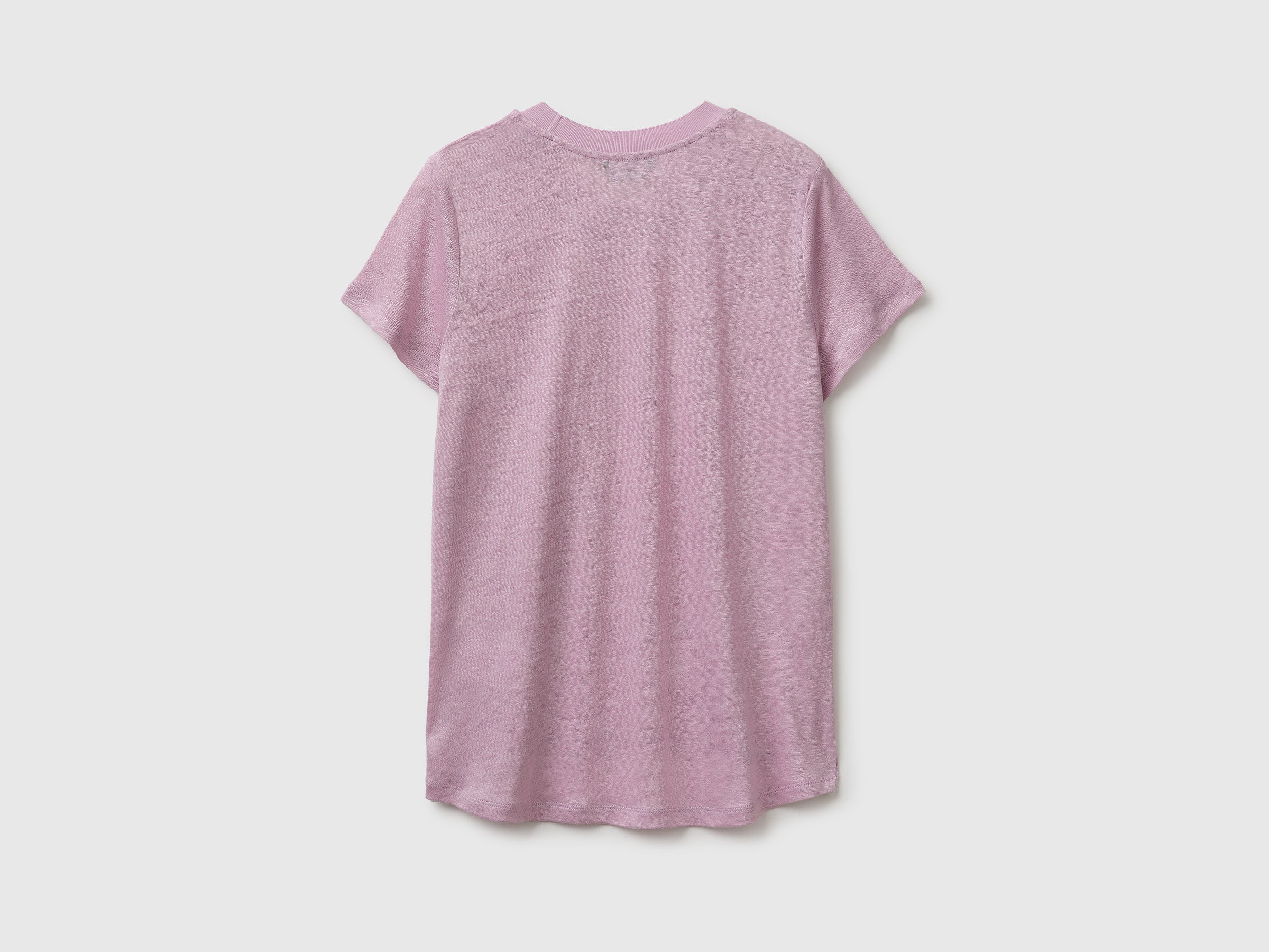 Crew neck T-shirt in pure linen - ucb_image_BS