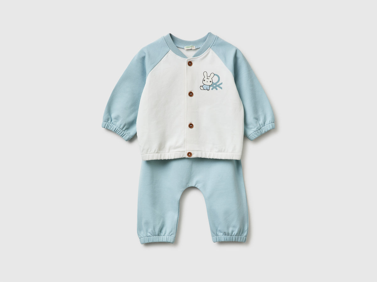 block sweatshirt set
