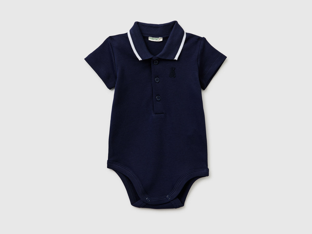 Polo onesie organic cotton