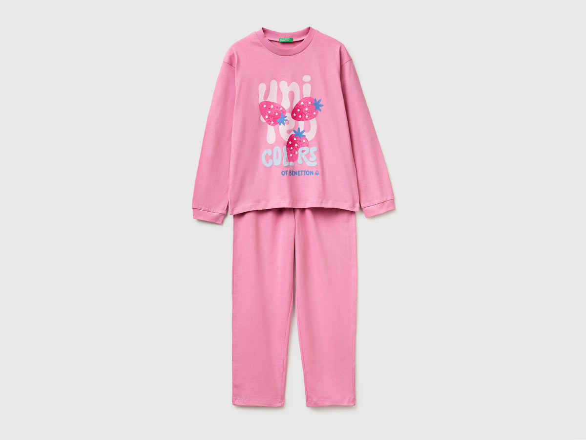 Soft pyjamas logo print