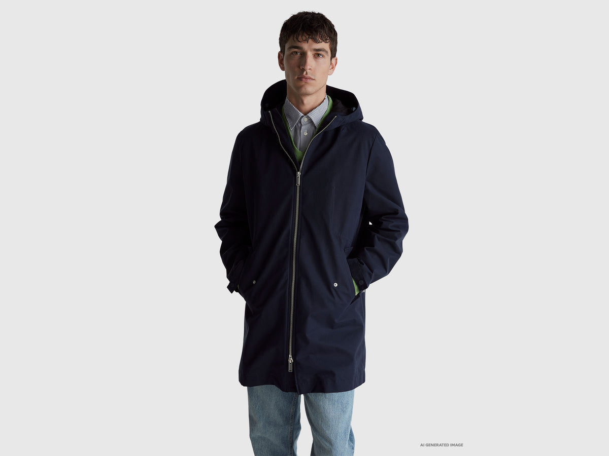 Cotton blend parka