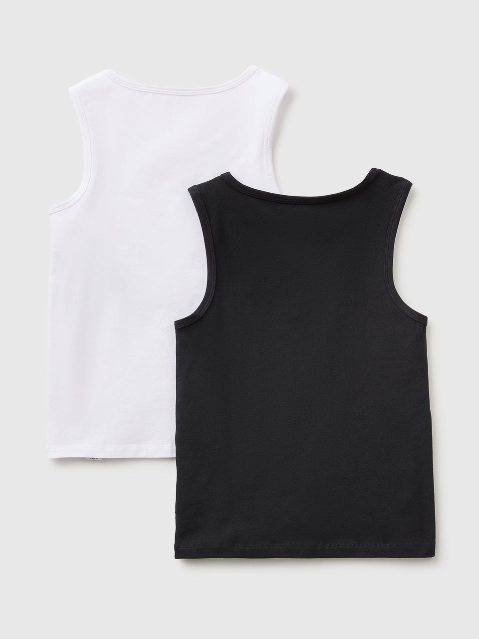 Duas t-shirts sem mangas interiores em algodão stretch - ucb_image_BS