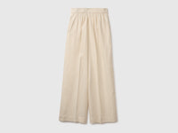Palazzo trousers in 100% linen - ucb_image_BS
