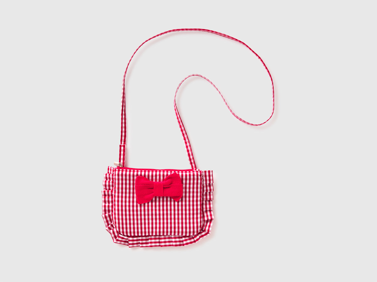 Bag rouches bow