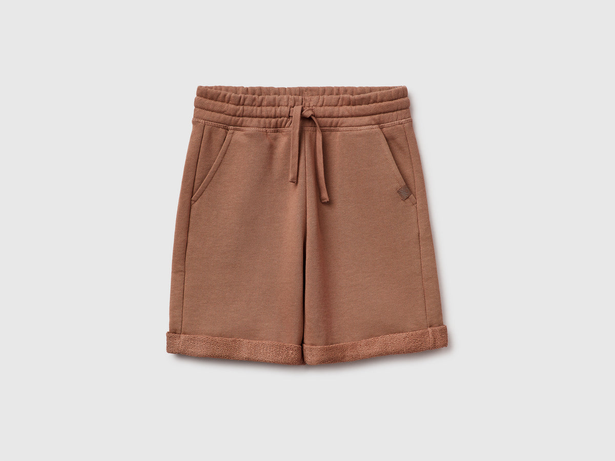 Bermuda shorts pure cotton fleece