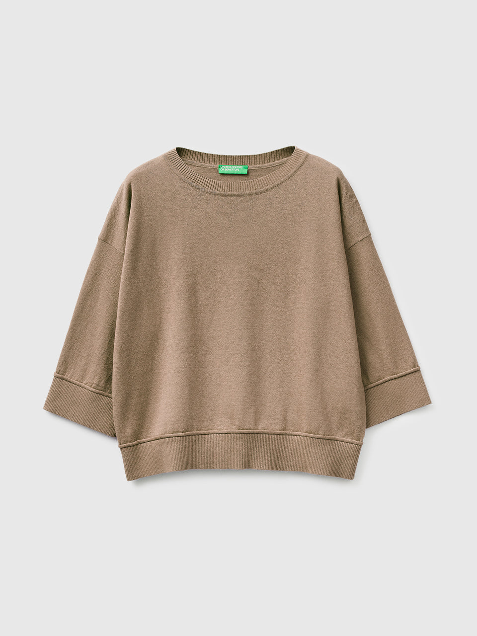 Crew neck sweater in cotton and wool - ucb_image_FS