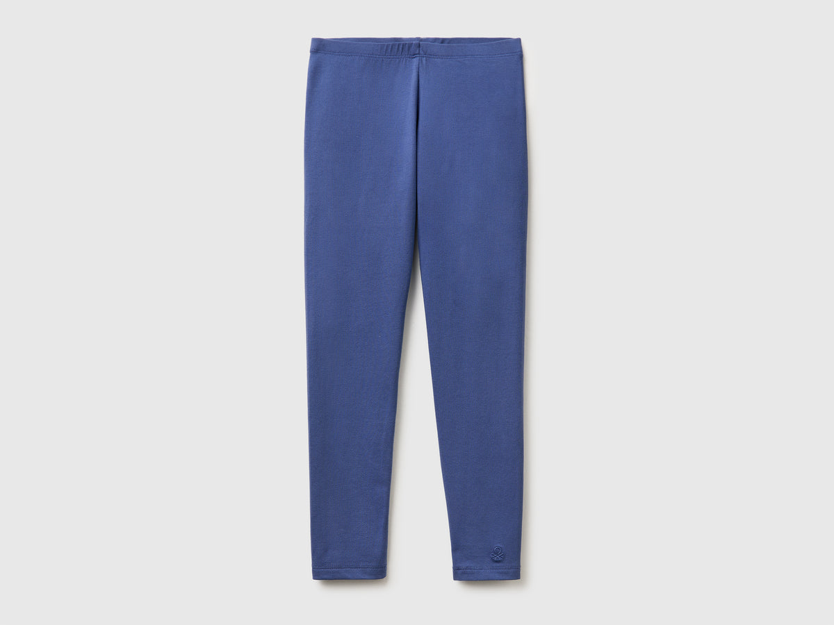 Leggings stretch cotton logo