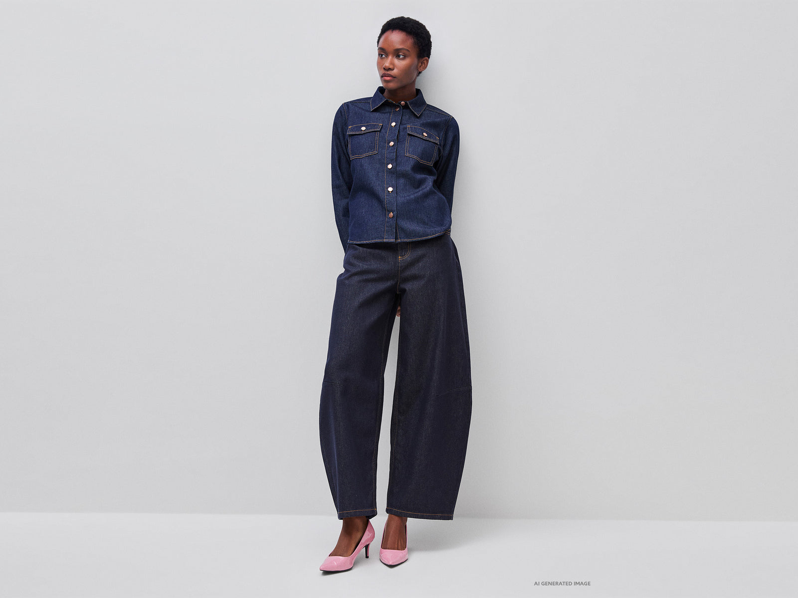 Barrel-fit jeans