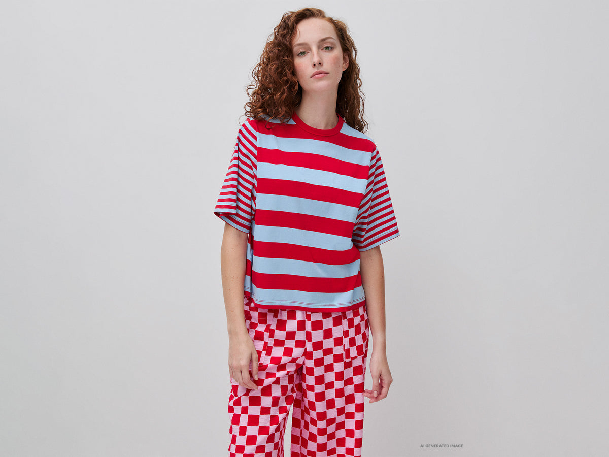 Oversized striped T-shirt