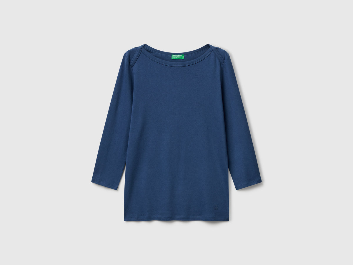 T-shirt com decote à barco - ucb_image_FS