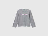 T-shirt com logótipo glitter em algodão - ucb_image_FS