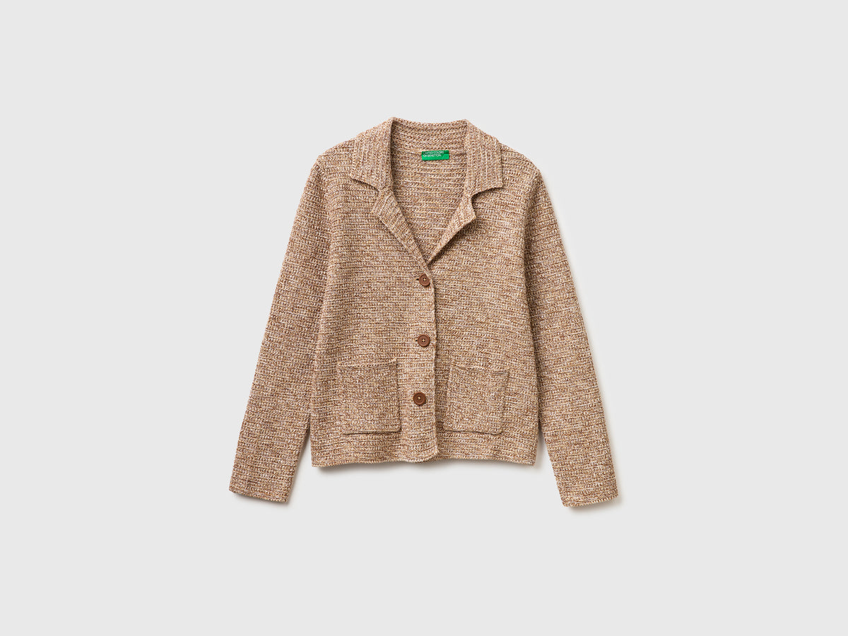 100% cotton knit blazer - ucb_image_FS