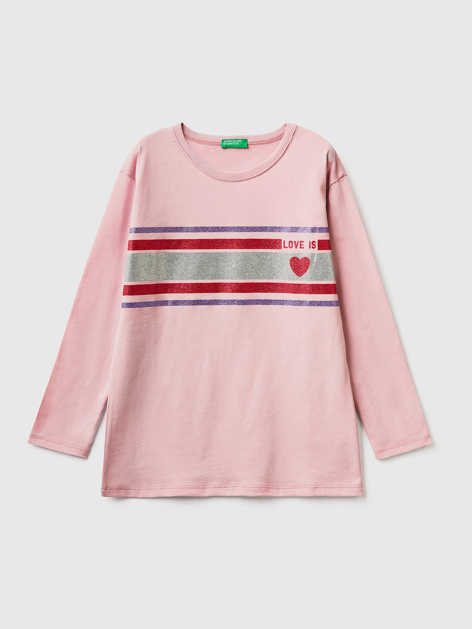 T-shirt comprida com estampa glitter - ucb_image_FS