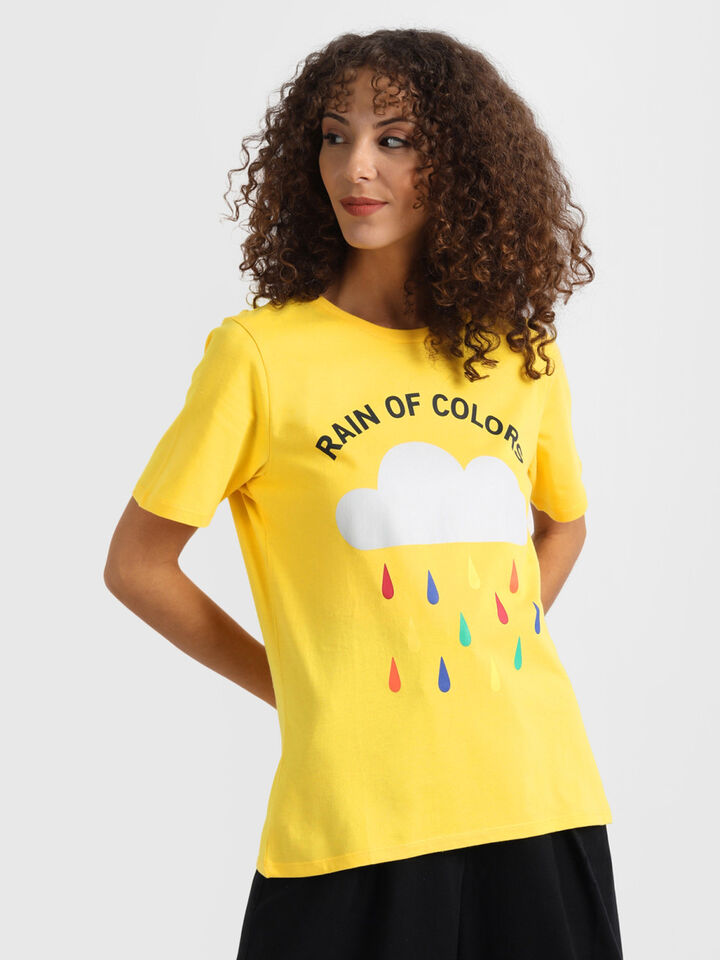 Cloud Print T-Shirt