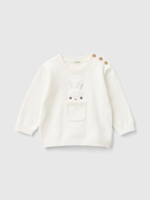T-shirt with pocket and bunny New Born (0-18 months)