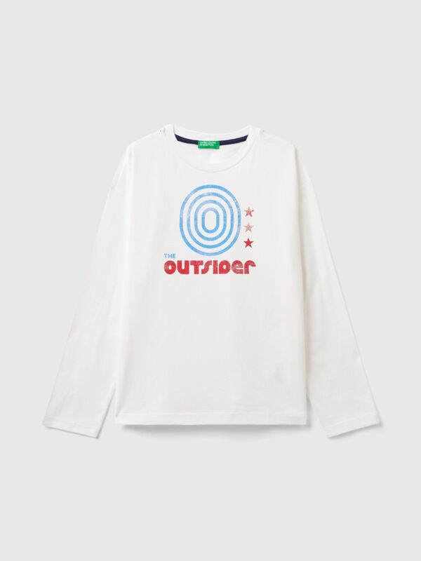 T-shirt with print in warm cotton Junior Boy