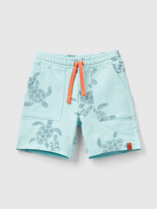 Shorts with turtle print Junior Boy