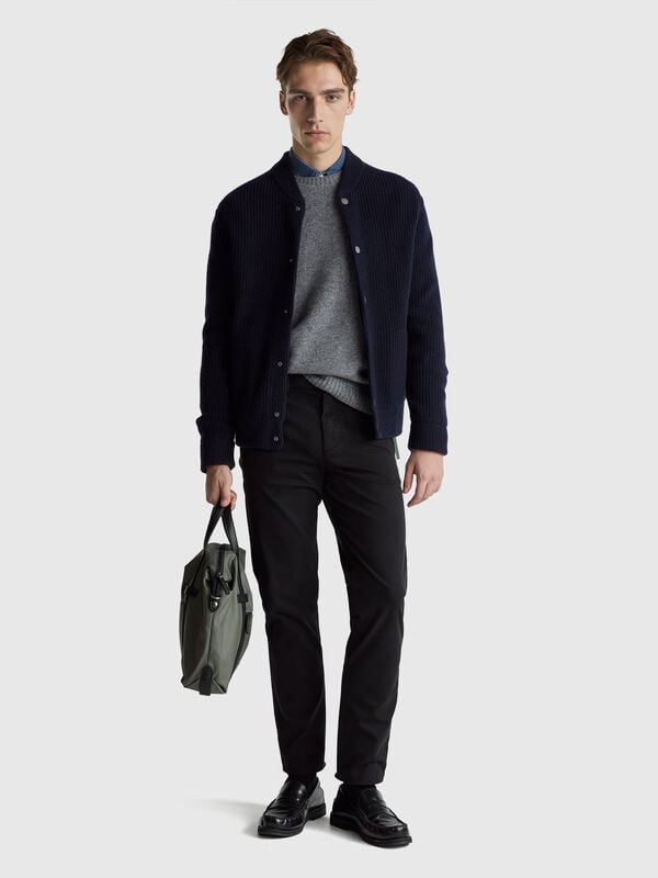 Sweater in Shetland wool Men