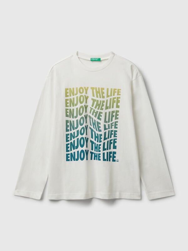 Cotton t-shirt with print Junior Boy