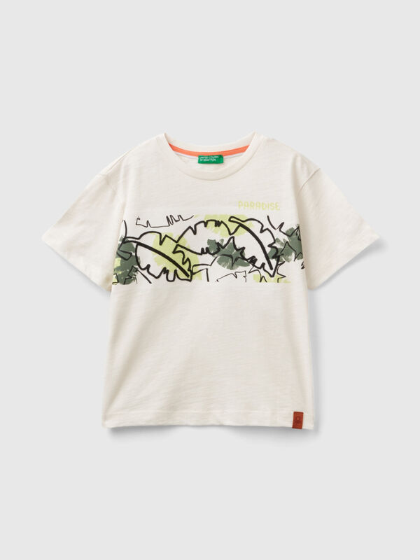 T-shirt with exotic print Junior Boy