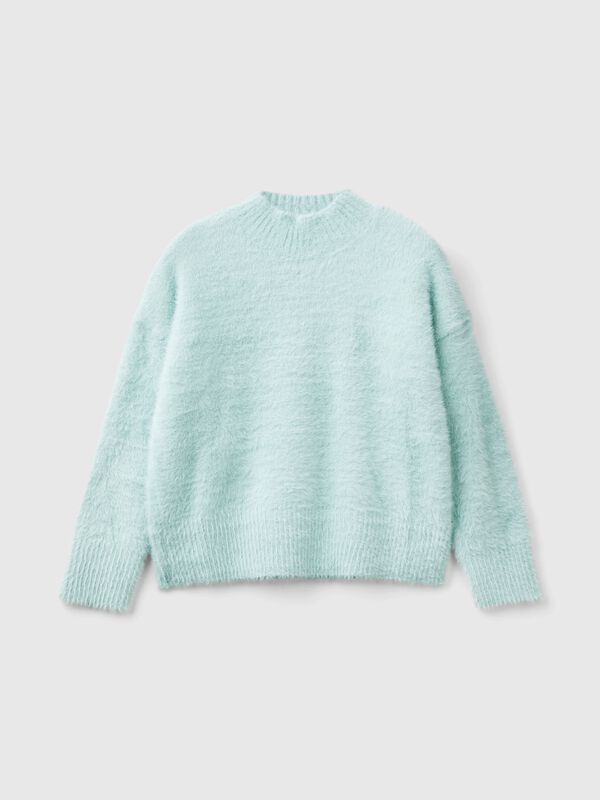 Furry yarn sweater Junior Girl