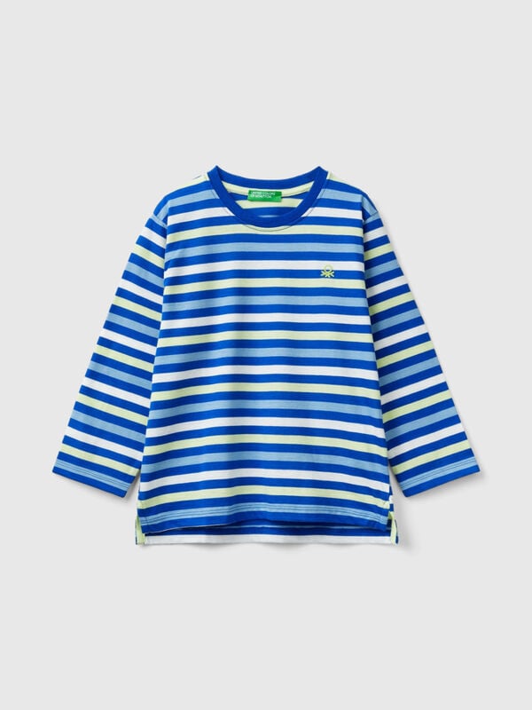 Striped t-shirt in 100% cotton Junior Boy