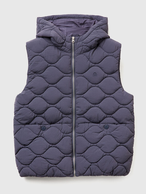 Padded vest with hood Junior Girl