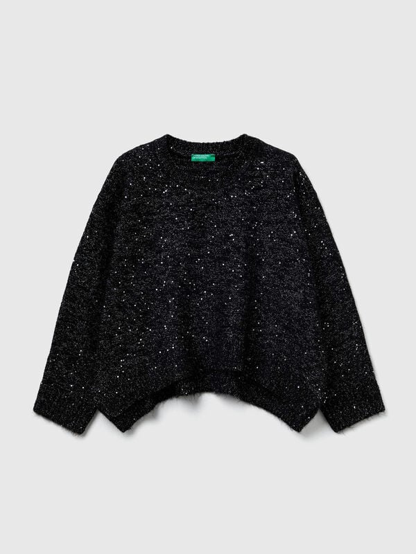 Sweater in wool and lurex blend Junior Girl