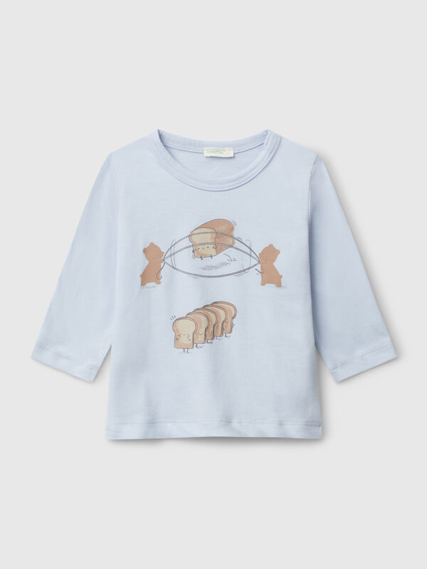 Crew neck t-shirt in cotton New Born (0-18 months)