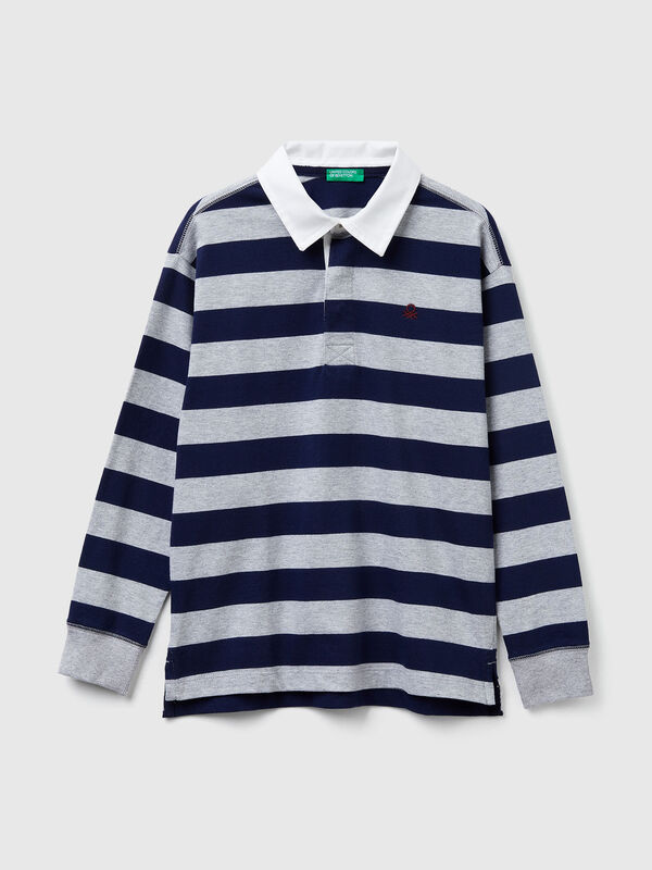 Striped cotton polo Junior Boy