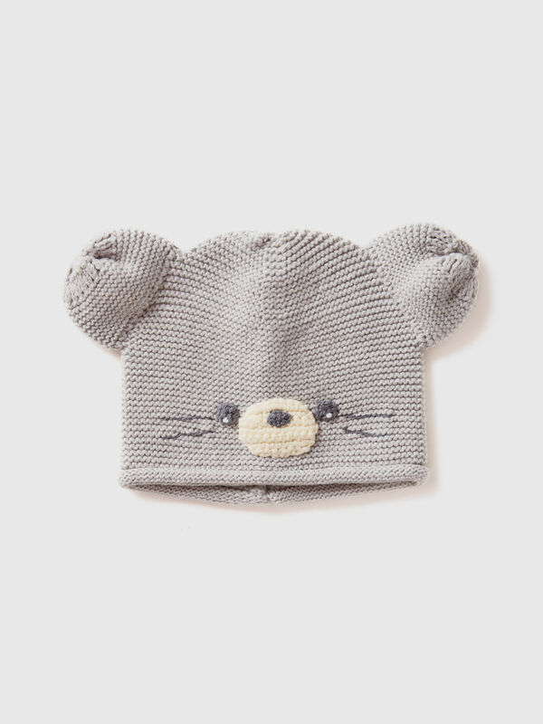 Crochet hat with applique New Born (0-18 months)