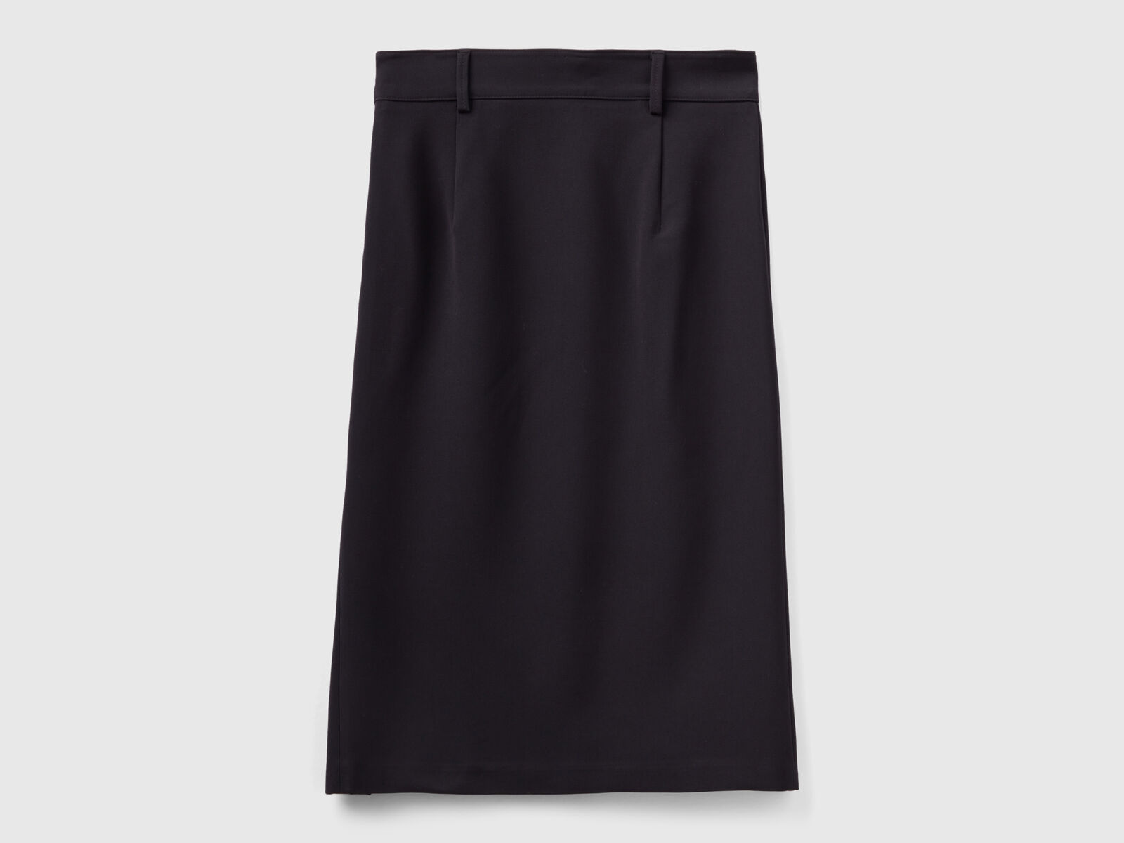 Stretch Viscose Blend Pencil Skirt